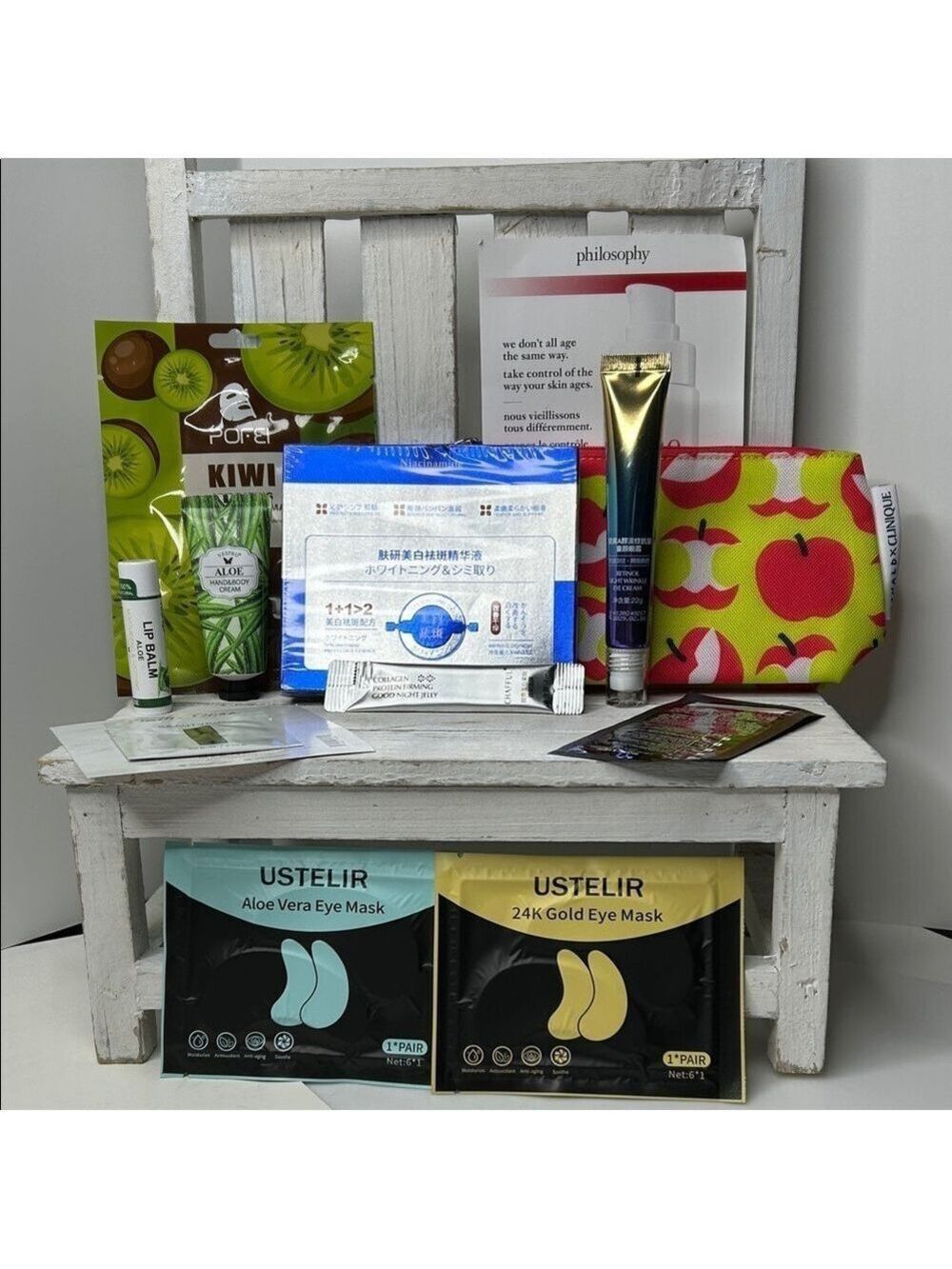 Skincare Bundle Featuring a Clinique Cosmetic Bag